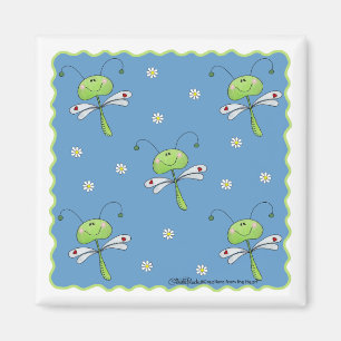 Aimant Les libellules et les marguerites