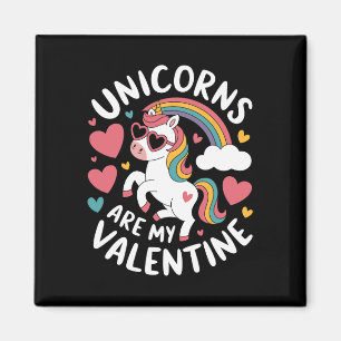 Aimant Les licornes sont mes filles de la Saint-Valentin
