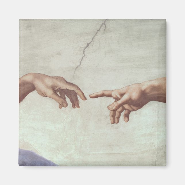 Aimant Les mains de Dieu et Adam (Devant)