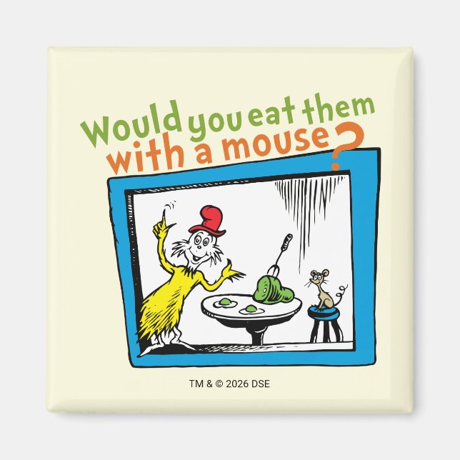 Aimant Les mangeriez-vous avec une souris? (Devant)