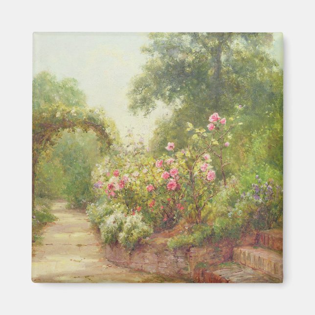 Aimant Les marches du jardin (Devant)