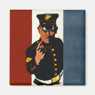 Aimant Les Marines des États-Unis vous veulent