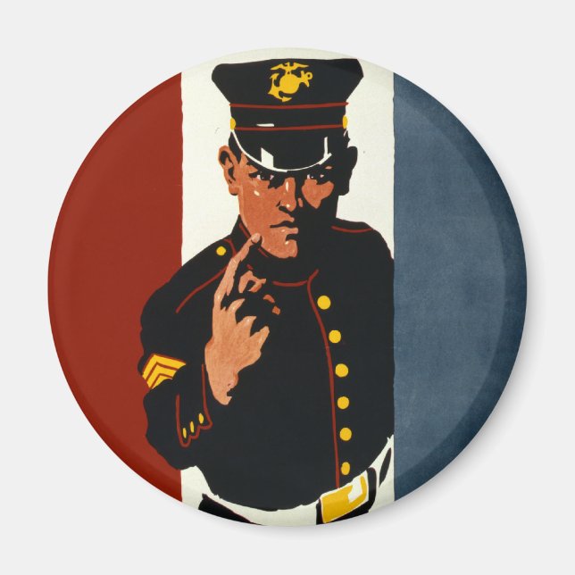 Aimant Les Marines des États-Unis vous veulent (Devant)