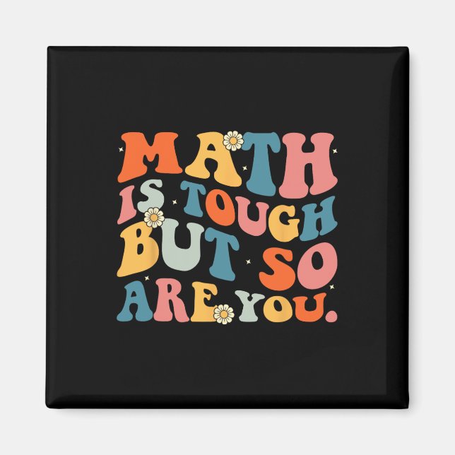 Aimant Les maths c'est dur mais vous aussi Retour au math (Devant)