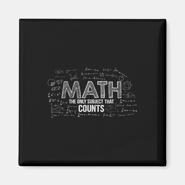 Aimant Les maths drôles sont le seul sujet qui compte Mat (Devant)