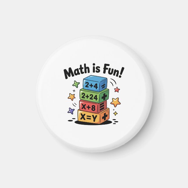 Aimant Les maths sont des autocollants amusants (Devant)