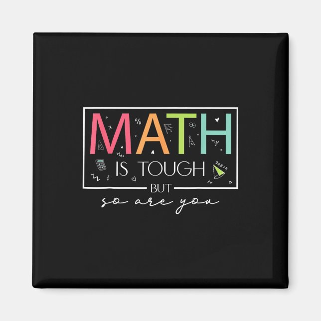 Aimant Les maths sont dures mais vous aussi Retour au col (Devant)