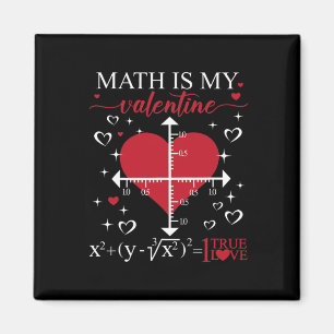 Aimant Les maths sont ma Saint-Valentin Géométrie Prof de