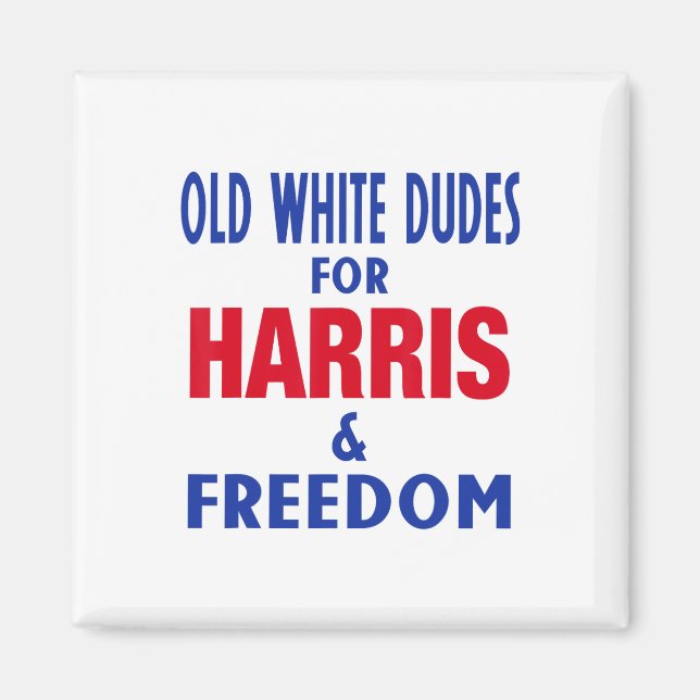 Aimant Les Mecs Blancs Pour Harris Et Liberté Votent Prés (Devant)