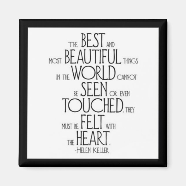 Aimant "Les meilleures et les plus belles choses" (Devant)