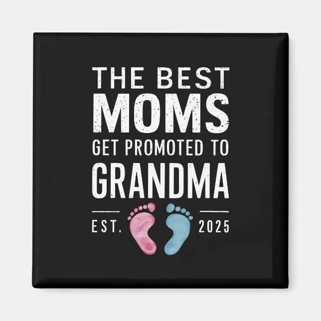Aimant Les meilleures mamans sont promues grand-mère Tabl (Devant)