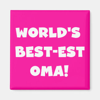 Aimant Les meilleurs cadeaux Oma Noir ou Blanc du monde
