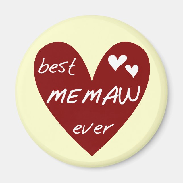 Aimant Les meilleurs T-shirts et cadeaux de Memaw de (Devant)