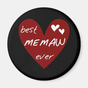 Aimant Les meilleurs T-shirts et cadeaux de Memaw de