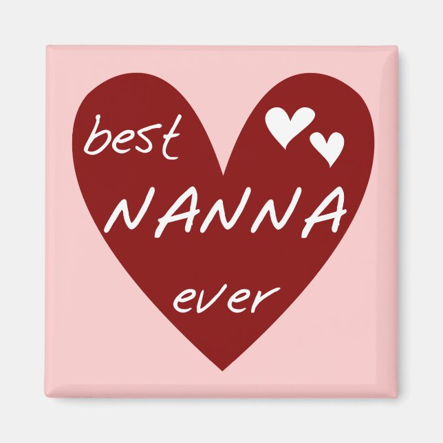 Aimant Les meilleurs T-shirts et cadeaux de Nanna de (Devant)