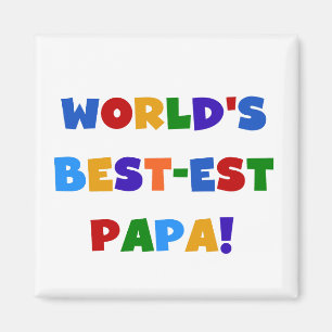Aimant Les meilleurs T-shirts et cadeaux du papa du monde