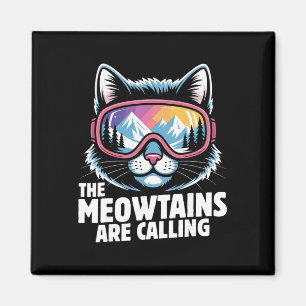 Aimant Les Meowtains appellent drôle de ski Humoe Ski C