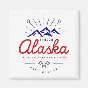 Aimant Les montagnes de l'Alaska disent que je dois aller