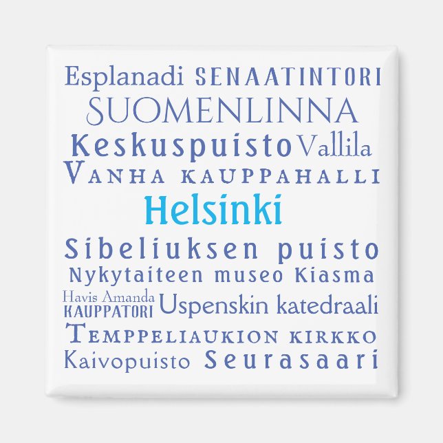 Aimant Les monuments d'Helsinki (Devant)