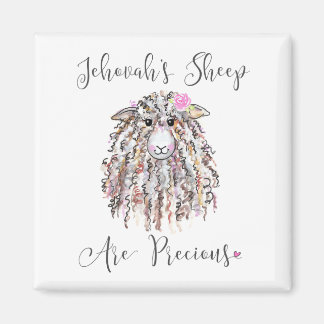 Aimant "Les moutons de Jéhovah sont précieux"