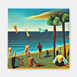 Aimant Les naturistes sur la plage