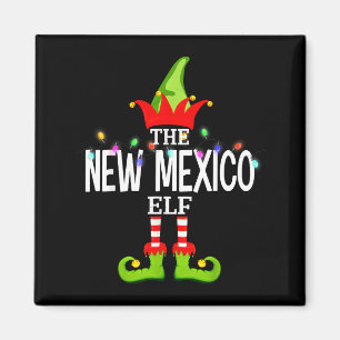 Aimant Les Nouveaux Pyjamas de Noël assortis de l'Elf du