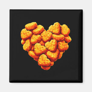 Aimant Les nuggets de poulet sont mon cœur de la Saint-Va
