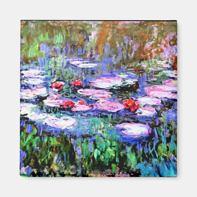 Aimant Les Nymphéas par Monet Affiche (Devant)