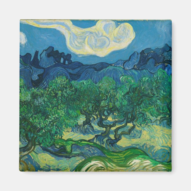 Aimant Les Oliviers aux Alpilles Vincent van Gogh (Devant)