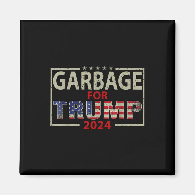 Aimant Les ordures pour les Tee - shirts de Trump 2024 -  (Devant)