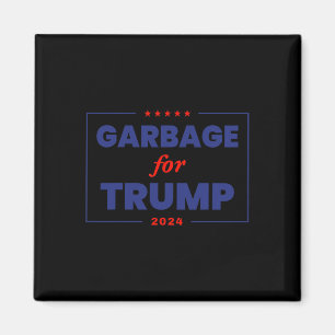 Aimant Les ordures pour Trump 2024 Drôle partisan de Trum