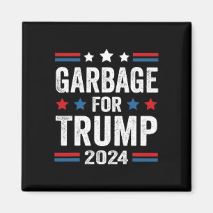 Aimant Les ordures pour Trump 2024 Le partisan de Trump
