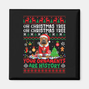 Aimant Les ornements d'arbre de Noël sont histoire Sweate