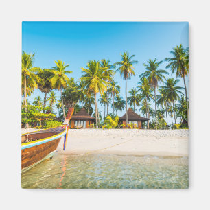 Aimant Les pavillons de la station touristique sur la