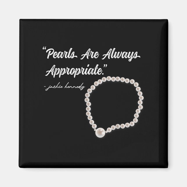 Aimant Les perles sont toujours appropriées  (Devant)