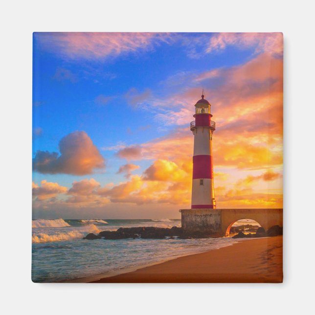 Aimant Les phares | Phare d'Itapuã Brésil (Devant)