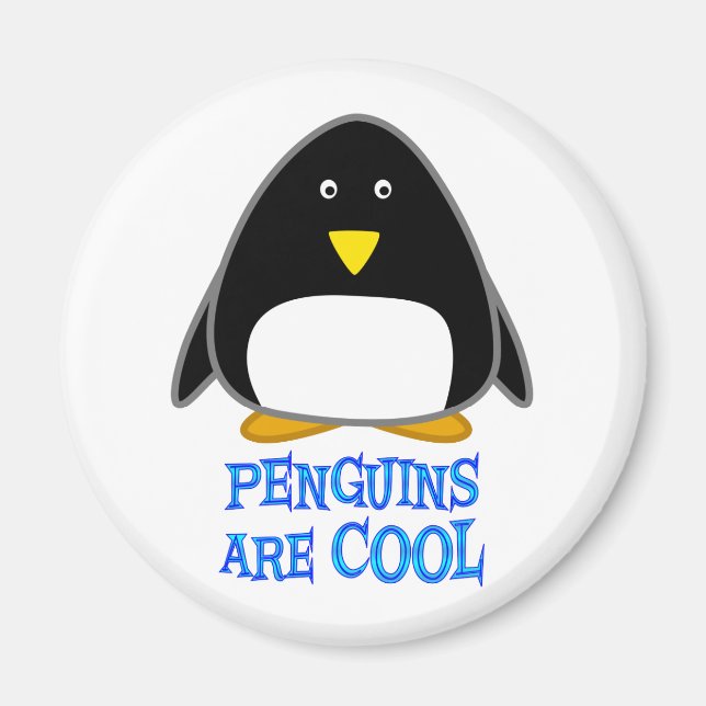 Aimant Les pingouins sont Cool (Devant)