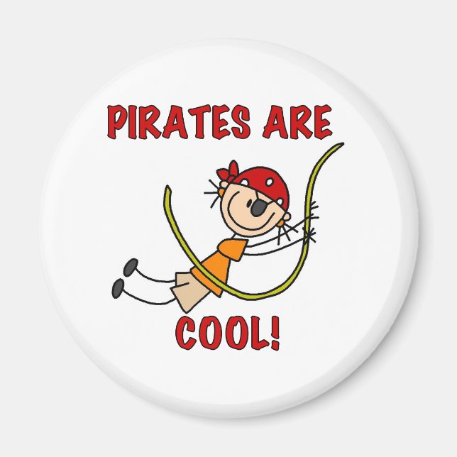 Aimant Les pirates sont cools (Devant)