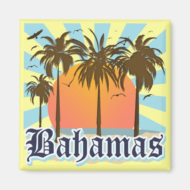 Aimant Les plages des Bahamas (Devant)