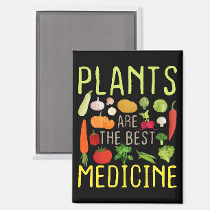 Aimant Les plantes sont le meilleur médicament Cool Végét