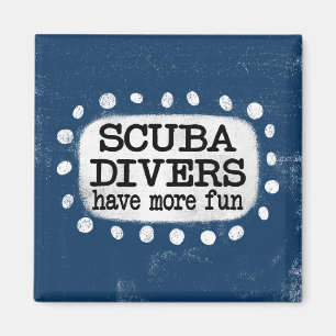 Aimant Les Plongeurs De Scuba Ont Plus Amusant Réfrigérat