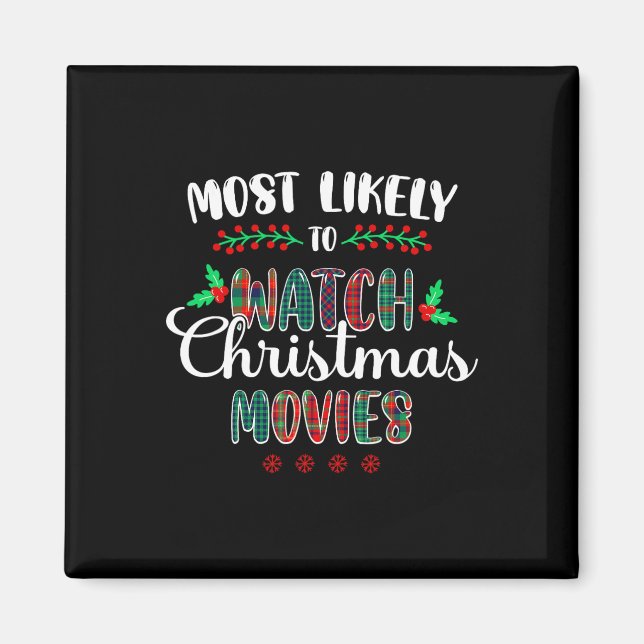 Aimant Les Plus Probables À Regarder Les Films De Noël Fa (Devant)
