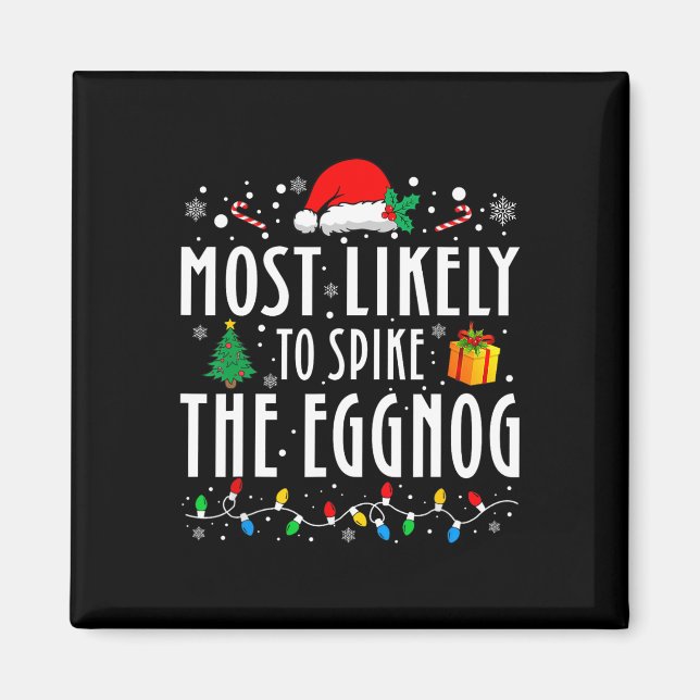 Aimant Les Plus Probables De Spike La Famille De Noël Egg (Devant)