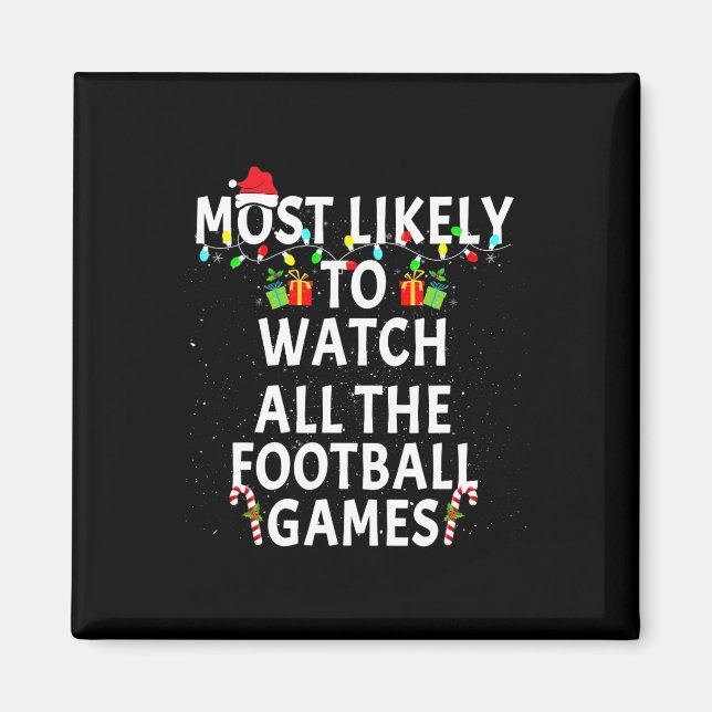 Aimant Les plus probables regarder le football Noël Noël  (Devant)
