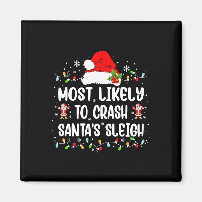 Aimant Les Plus Susceptibles De Crash Père Noël Sleigh Dr (Devant)