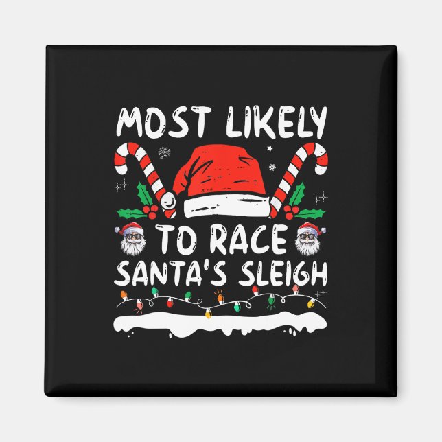 Aimant Les Plus Susceptibles De Faire Course Père Noël Sl (Devant)