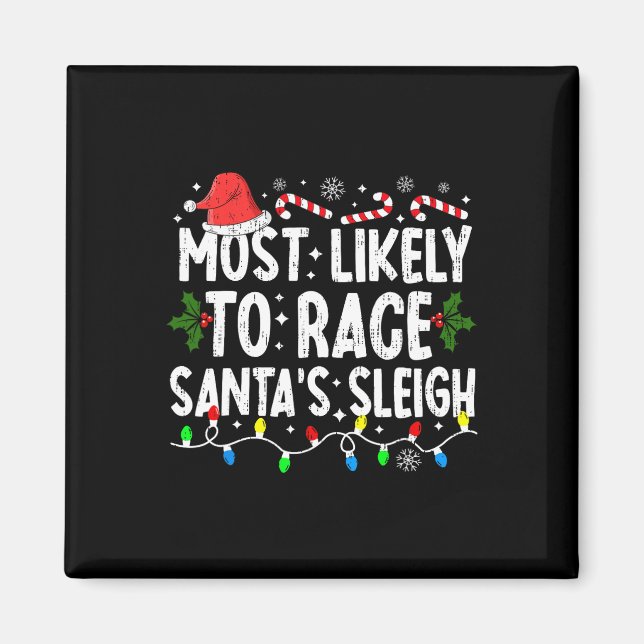 Aimant Les Plus Susceptibles De Faire Course Père Noël Un (Devant)