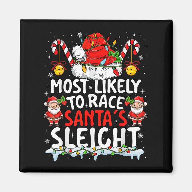 Aimant Les Plus Susceptibles De Faire Course Santas Sleig (Devant)