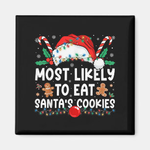 Aimant Les Plus Susceptibles De Manger Père Noël Cookies
