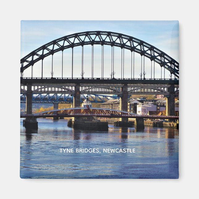 Aimant Les ponts Tyne, Newcastle sur Tyne, Angleterre (Devant)